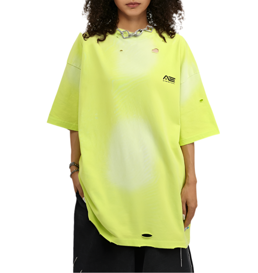 TLS113 Oversized tee/ Ripped ESM Logo