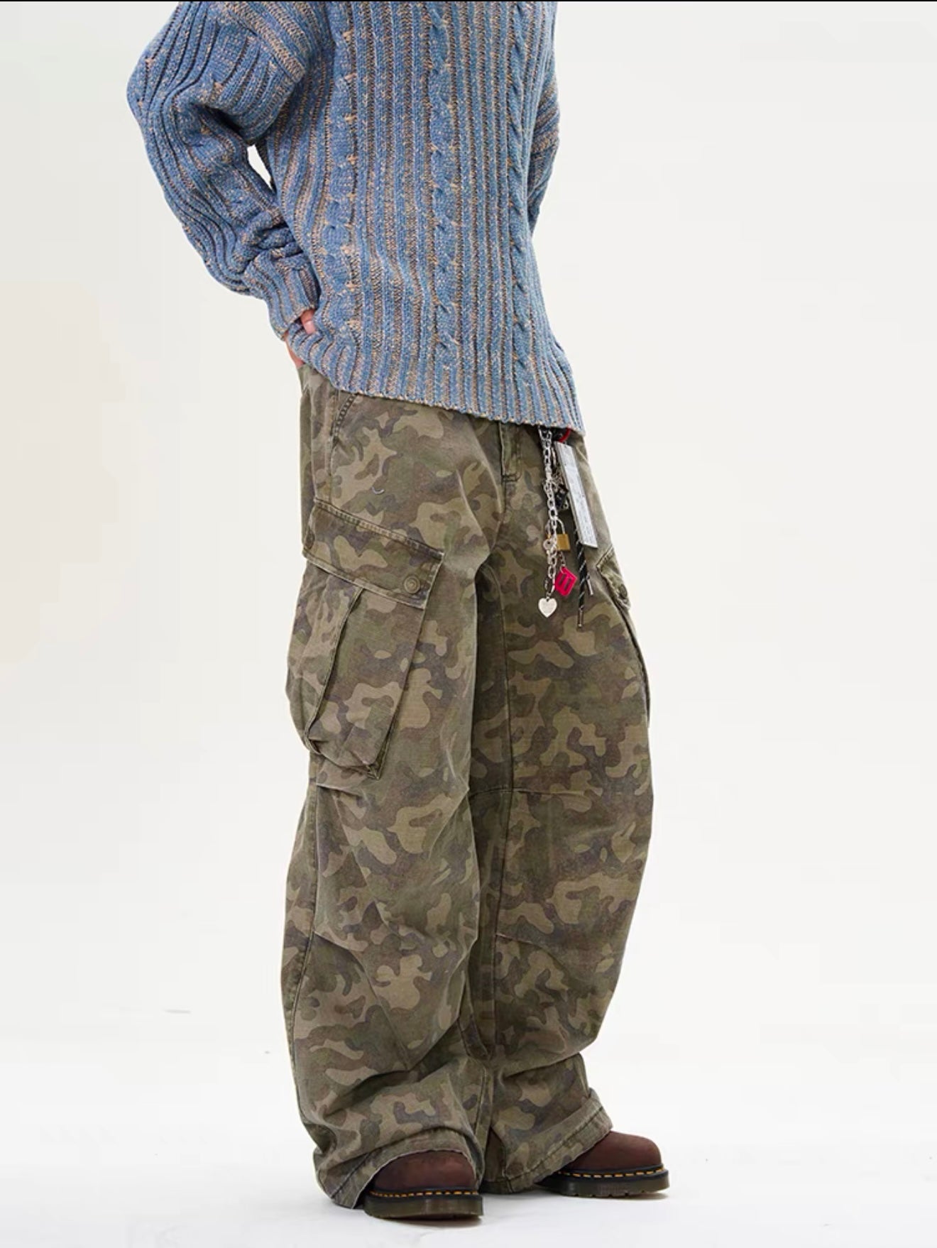 TJ10001 Baggy Cargo Pants/ Urban Camo