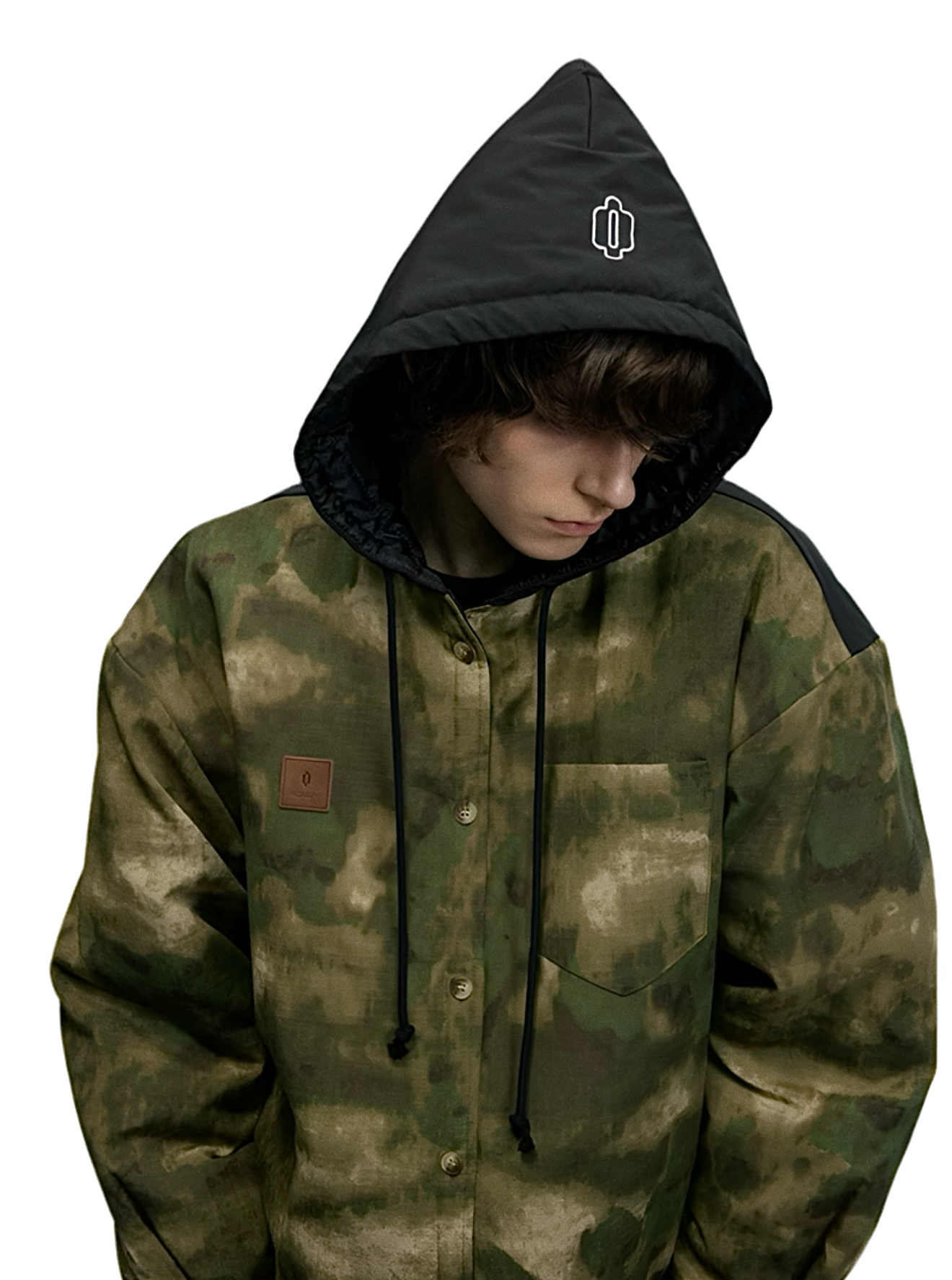 JS10007 Oversized Hooded Winter Jacket/ Shadow Terrain