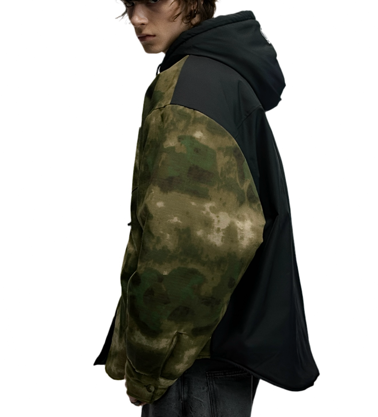 JS10007 Oversized Hooded Winter Jacket/ Shadow Terrain
