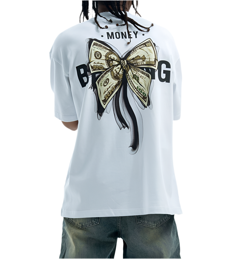 TLS127 Oversized tee/ Money Ribbon