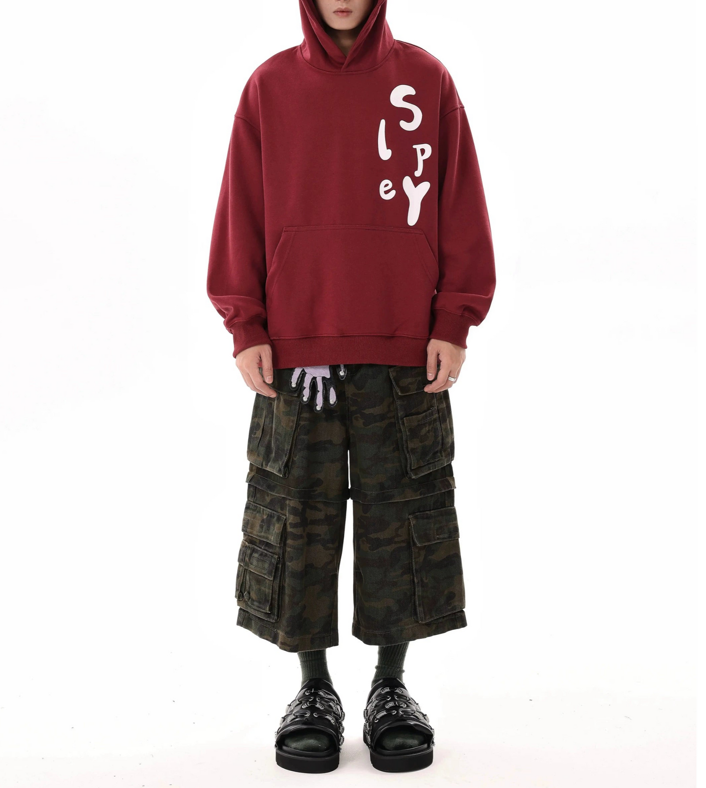 TJ10062 Baggy Cargo Jorts/ Nomad