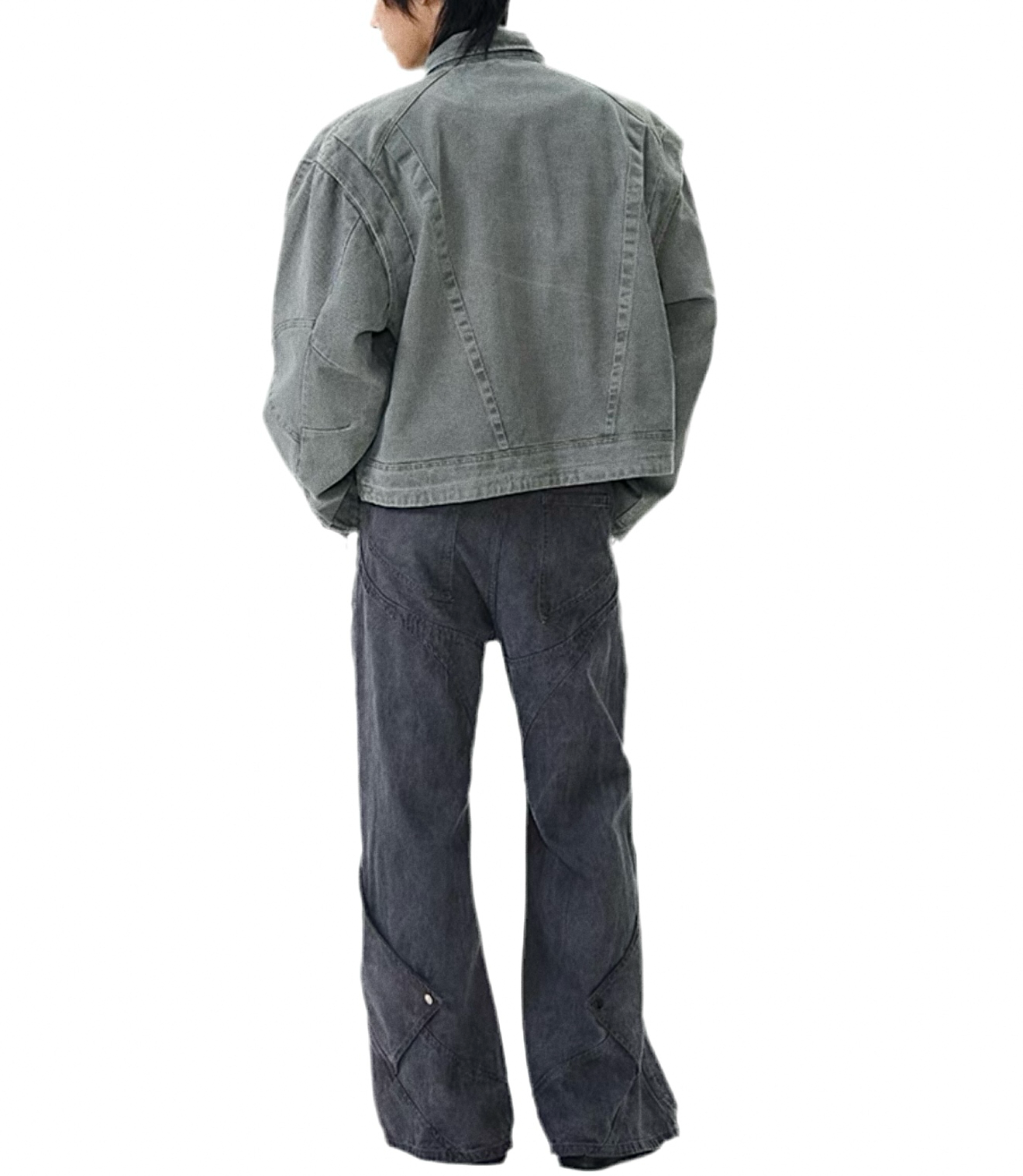 JS10014 Oversized Denim Jacket/ Deconstructed