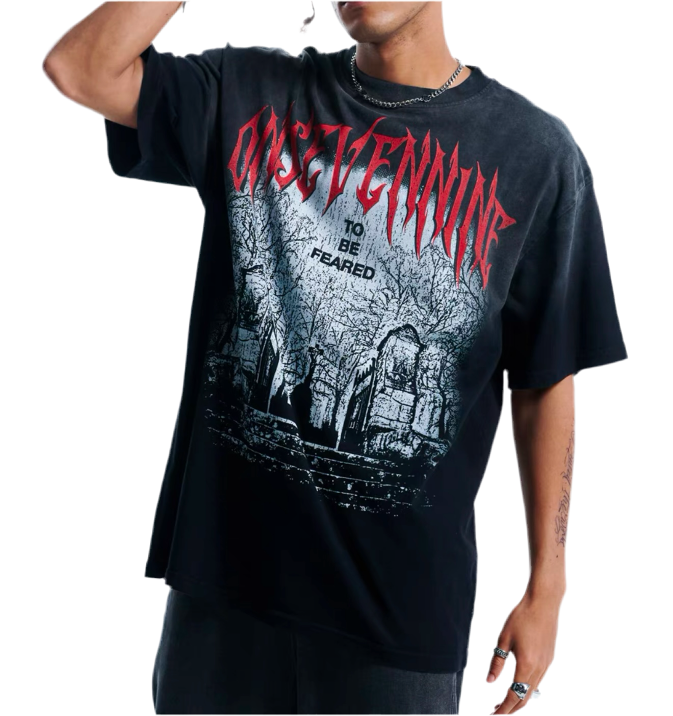 TLS123 Oversized tee/ Grave Yard