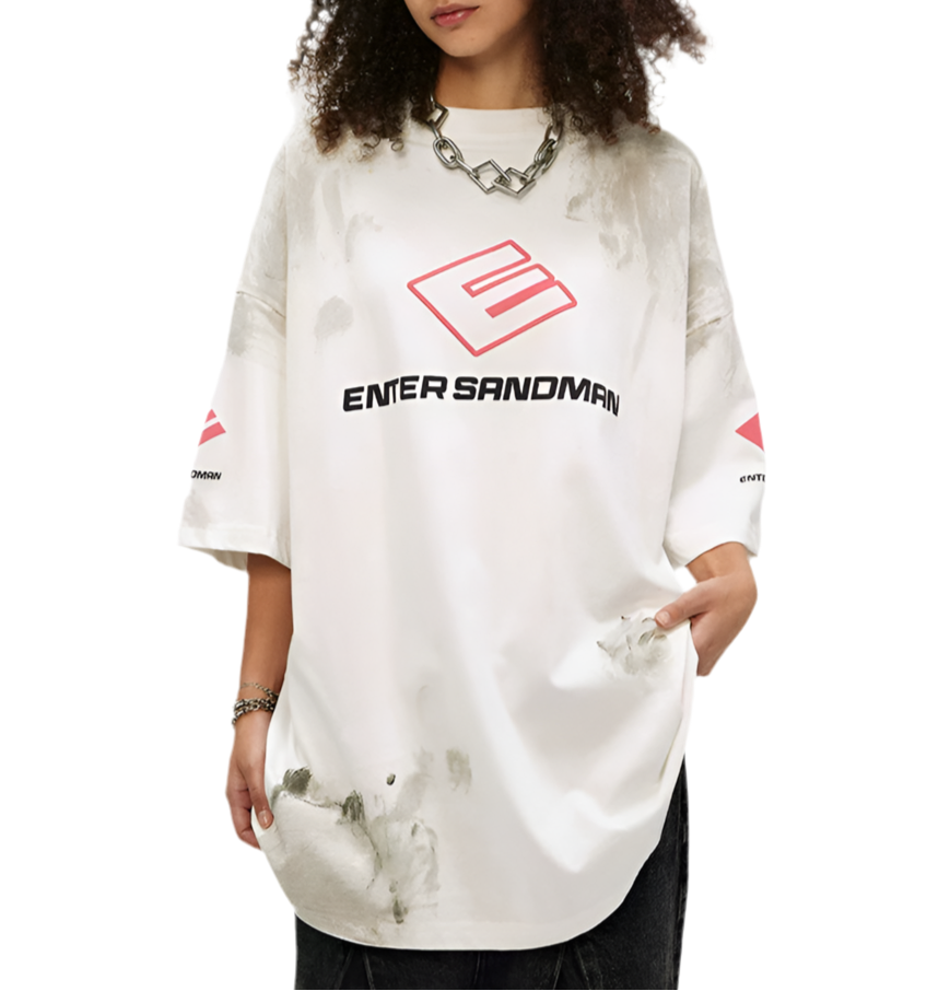 TLS118 Oversized tee/ Grunge Sandman