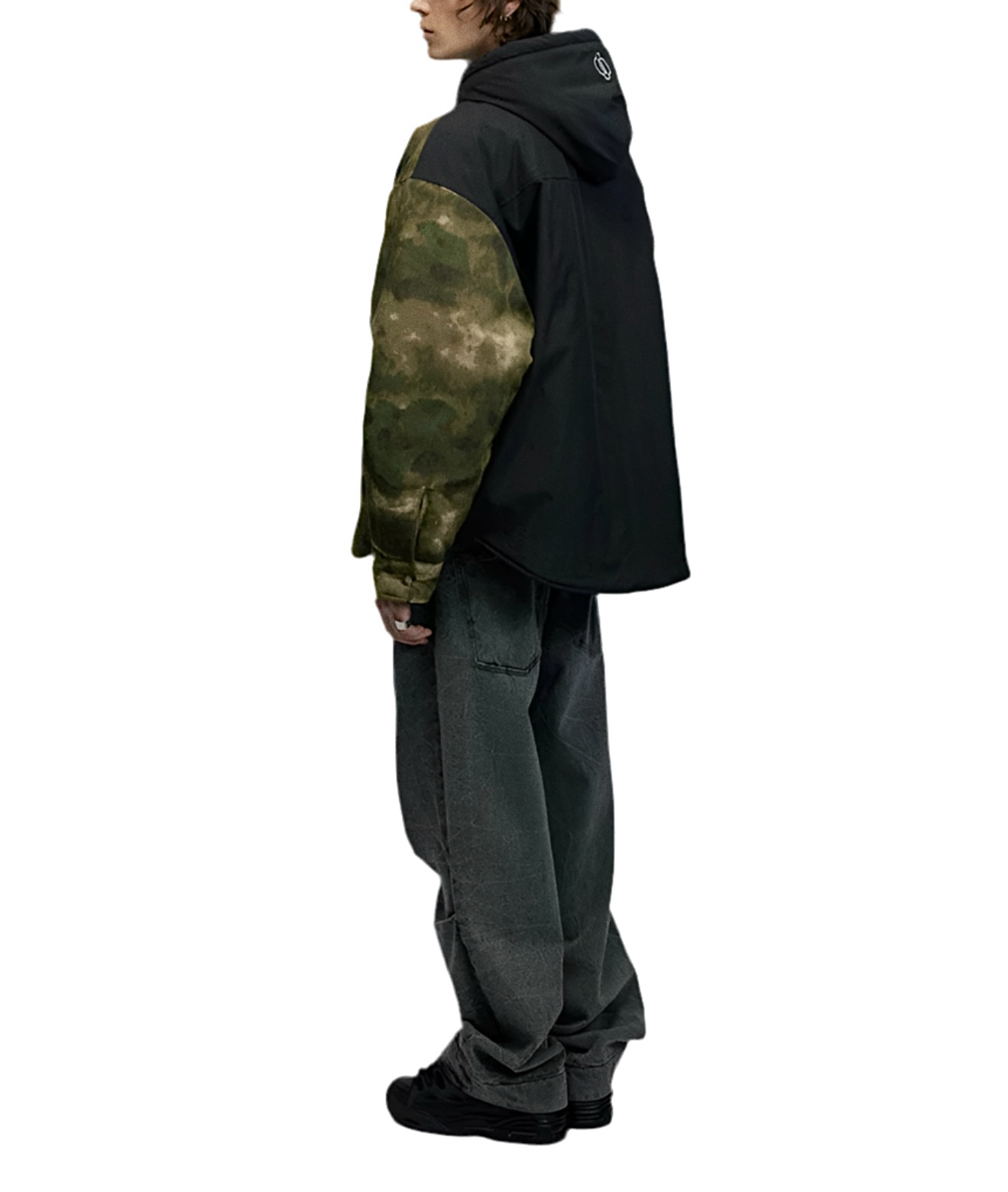 JS10007 Oversized Hooded Winter Jacket/ Shadow Terrain