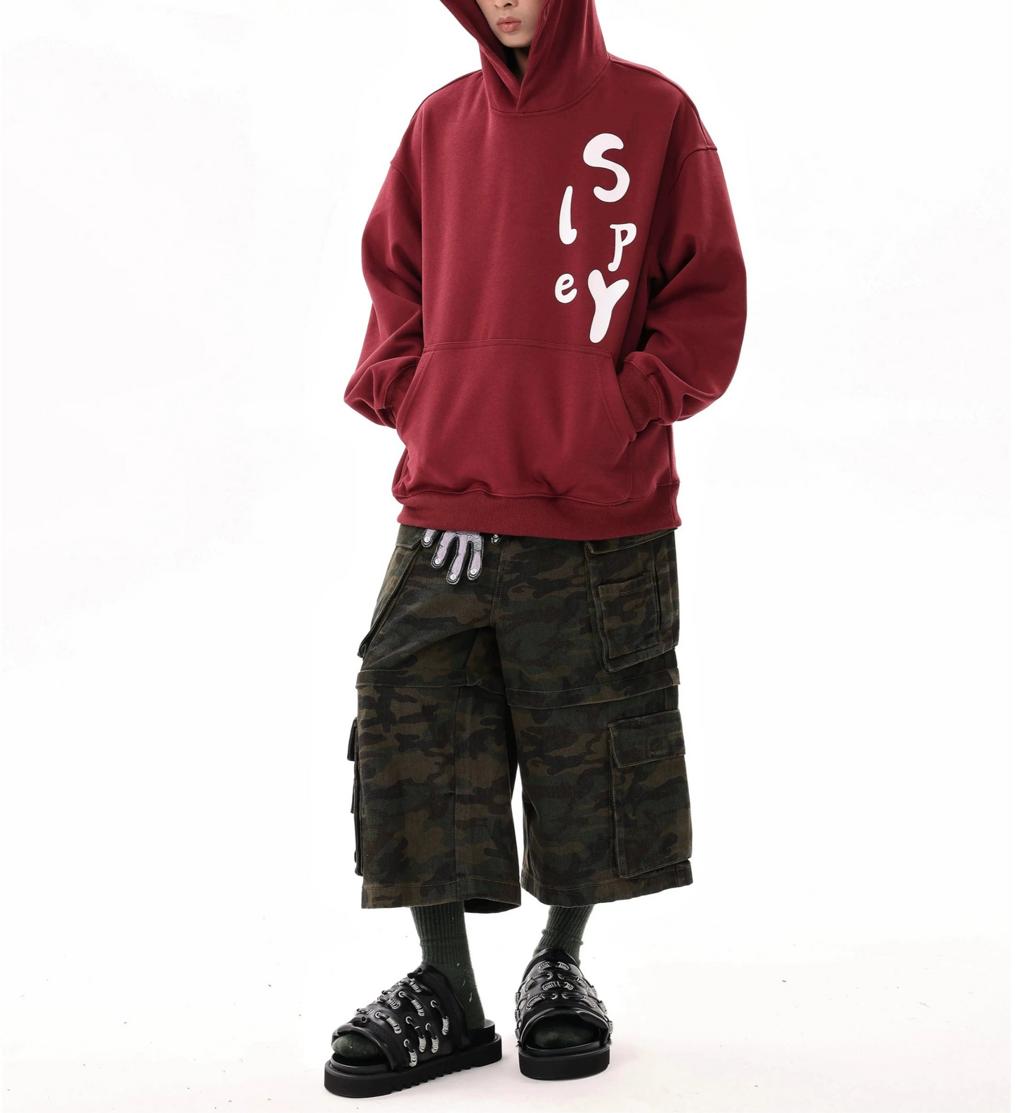 TJ10062 Baggy Cargo Jorts/ Nomad