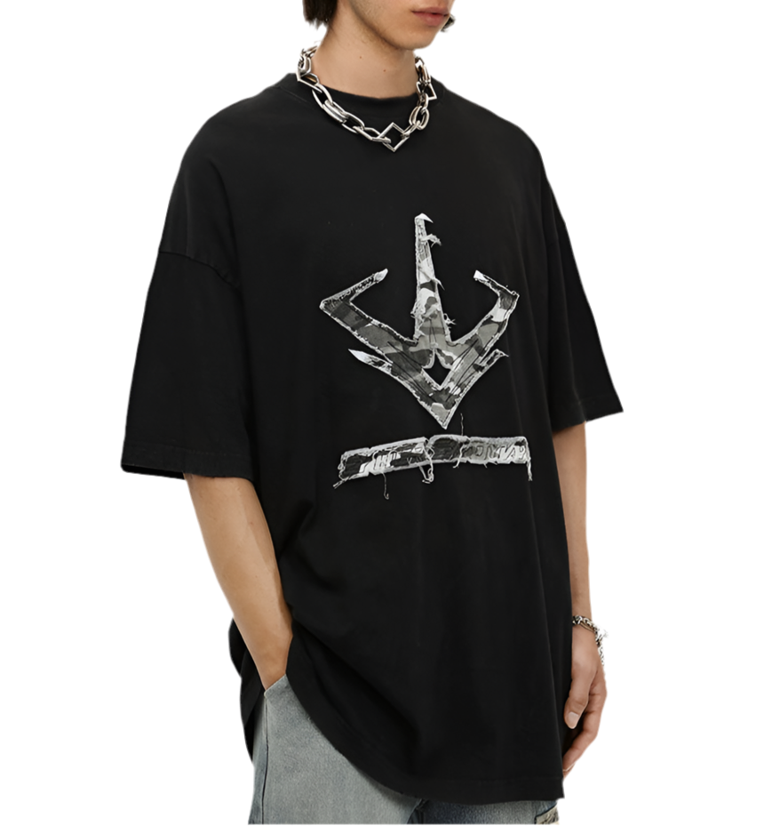 TLS110 Oversized tee/ Camo Viper
