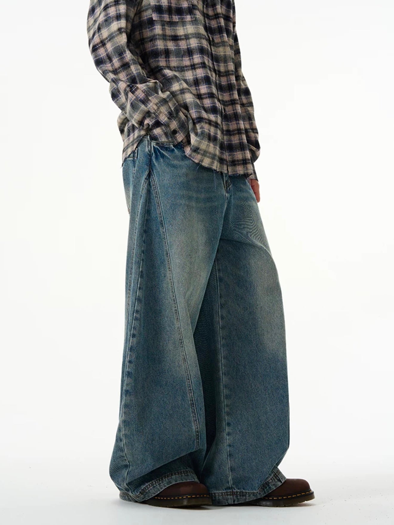 TJ10032 Wide-Leg Barrel Jeans/ Street Glide