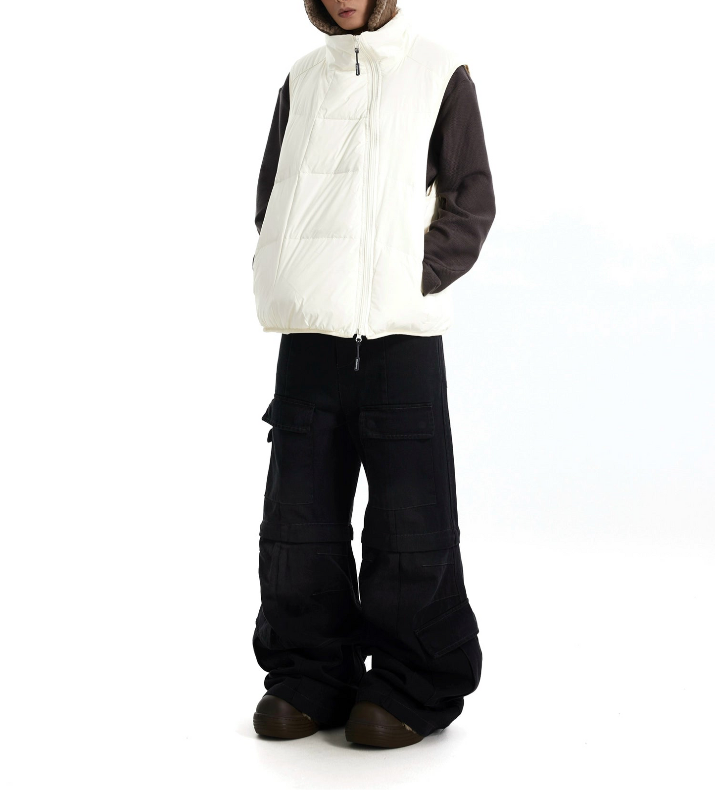 TJ10056 Baggy Cargo Trousers/ Dual Mode