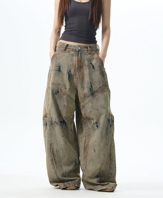 TJ10091 Baggy Wasteland Design Trousers