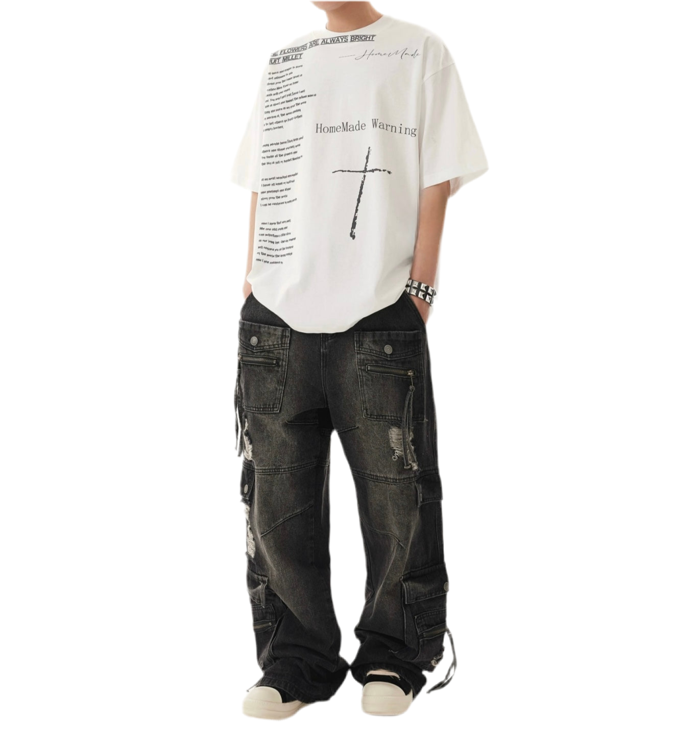 TLS132 Oversized Tee/ Cross