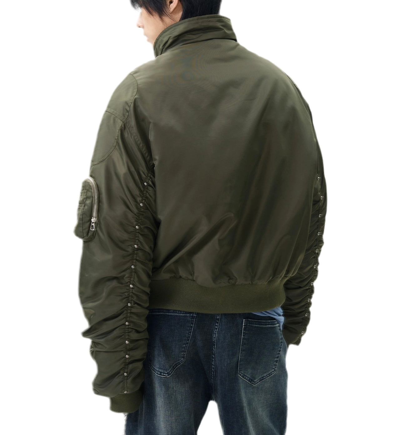 JS10005 Oversized Bomber Jacket/ Aviator Luxe