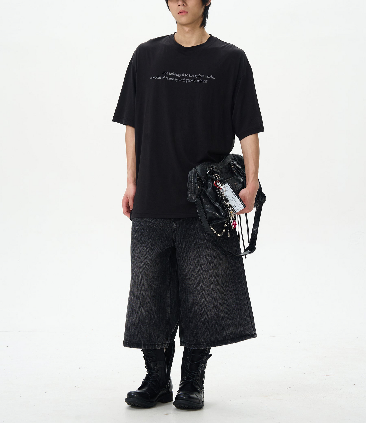 TJ10094 Baggy Vintage Washed Jorts
