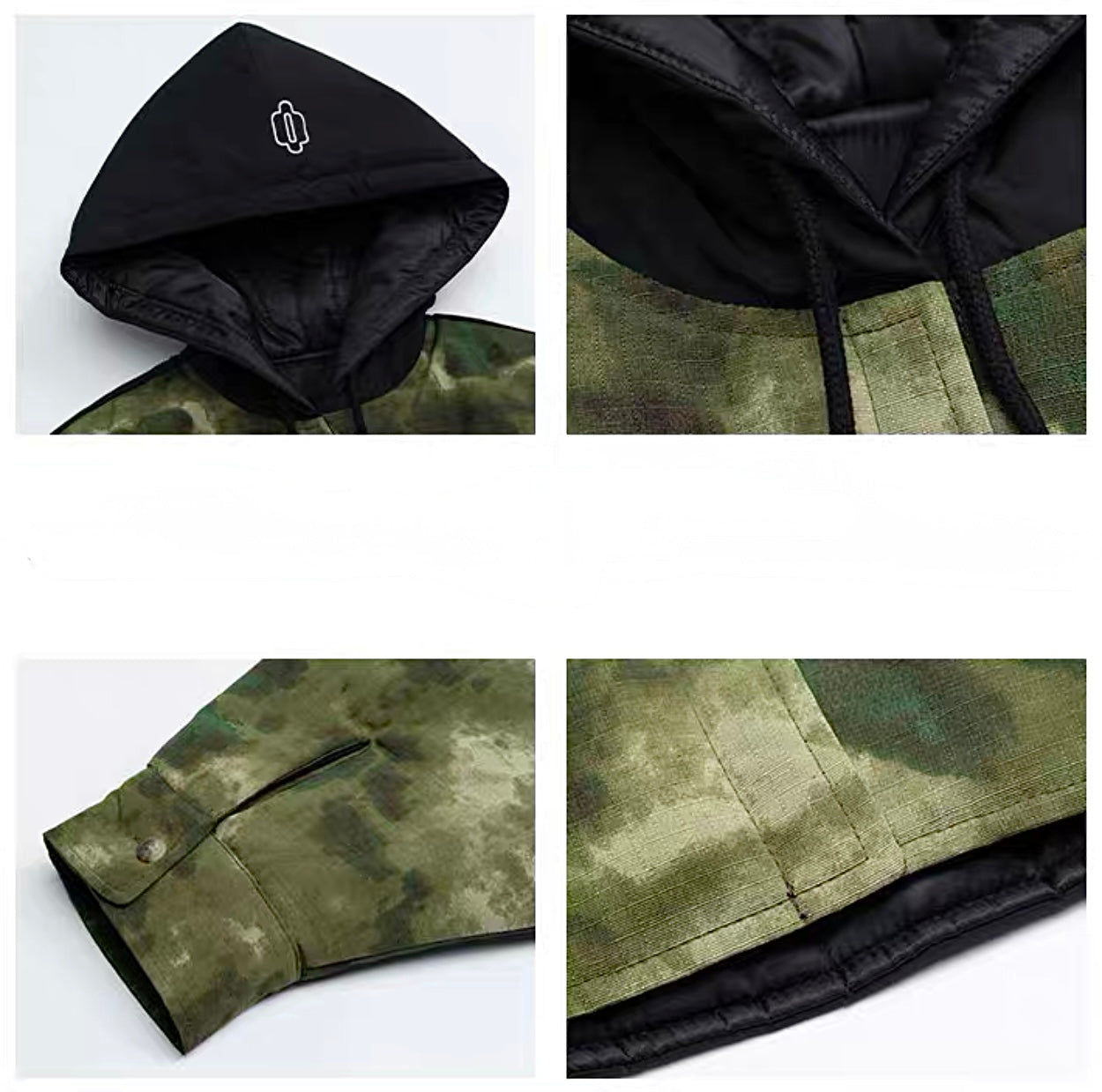 JS10007 Oversized Hooded Winter Jacket/ Shadow Terrain