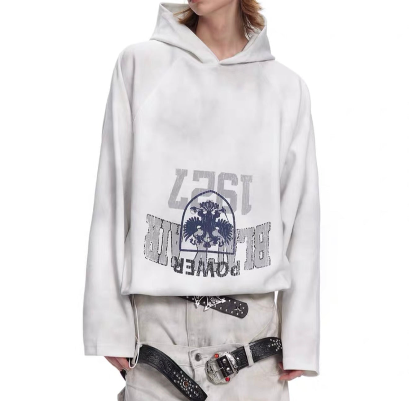 HS10035 Oversized hoodie/ Dirty HRE