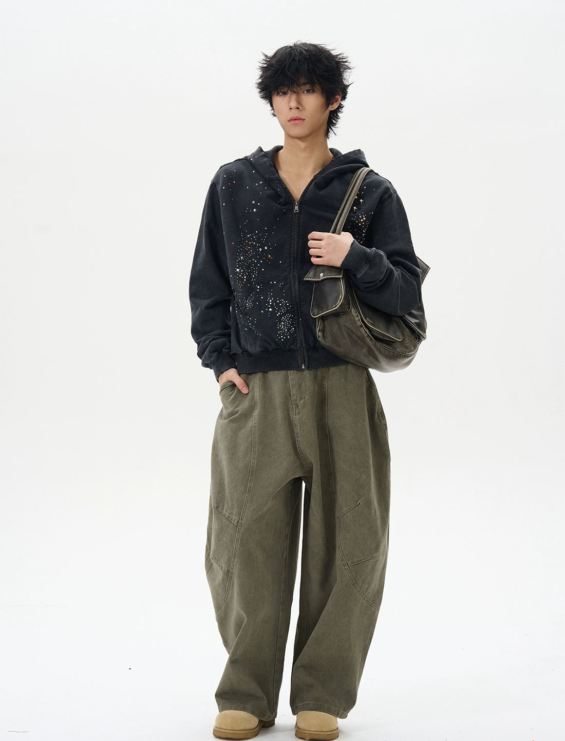 HS10051 Oversized Hoodie/ Celestial Drip
