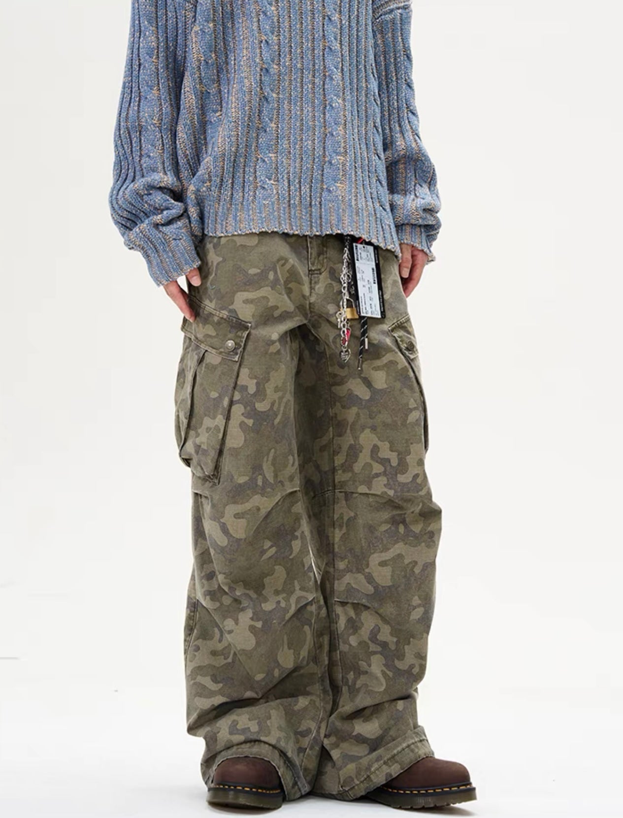 TJ10001 Baggy Cargo Pants/ Urban Camo