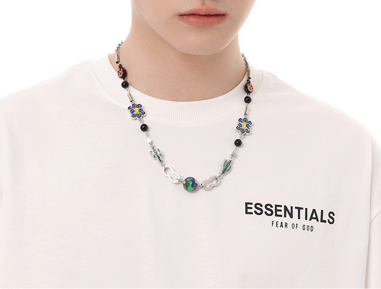 CN1013 Necklace/ Cactus Planet
