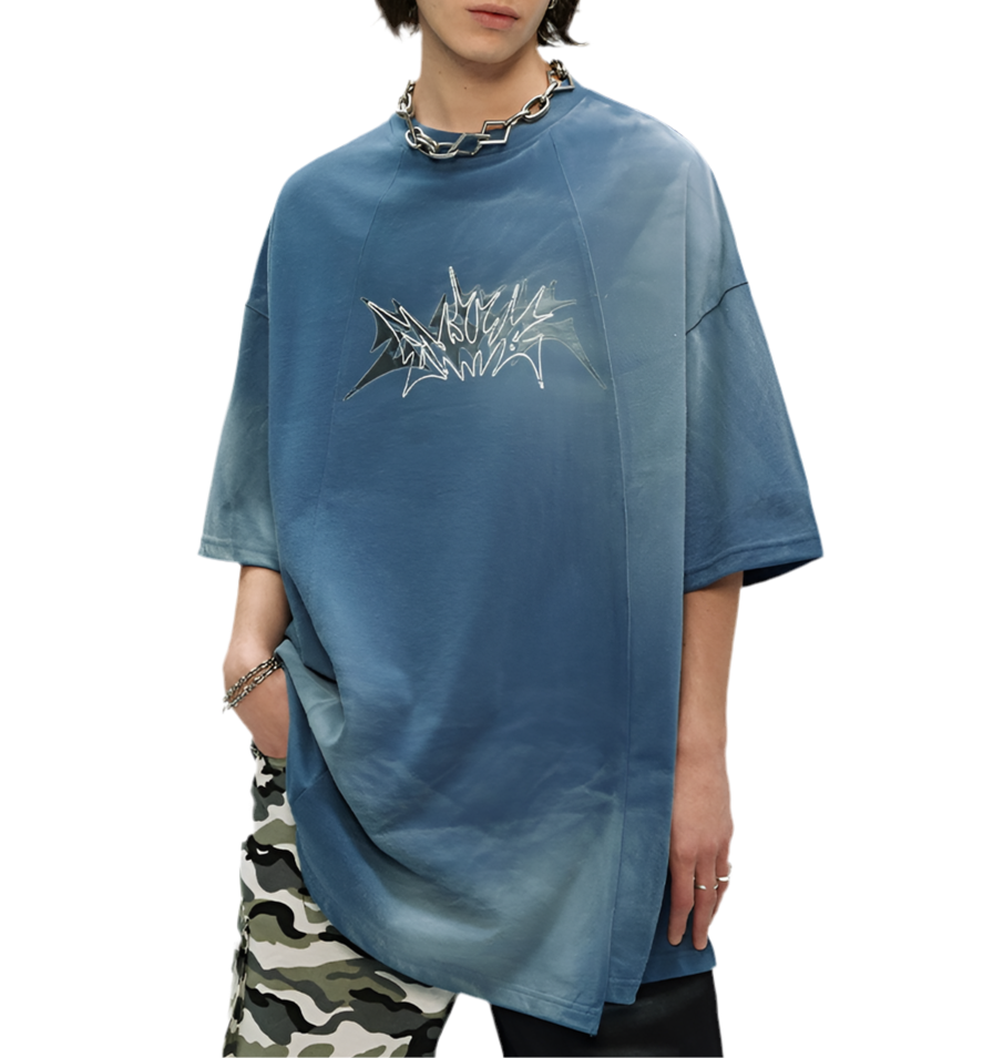TLS121 Oversized tee/ Void Wave