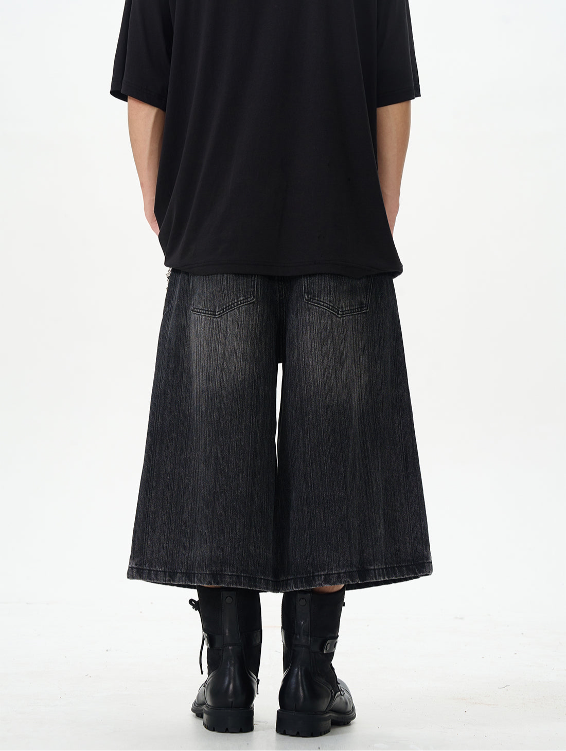 TJ10094 Baggy Vintage Washed Jorts