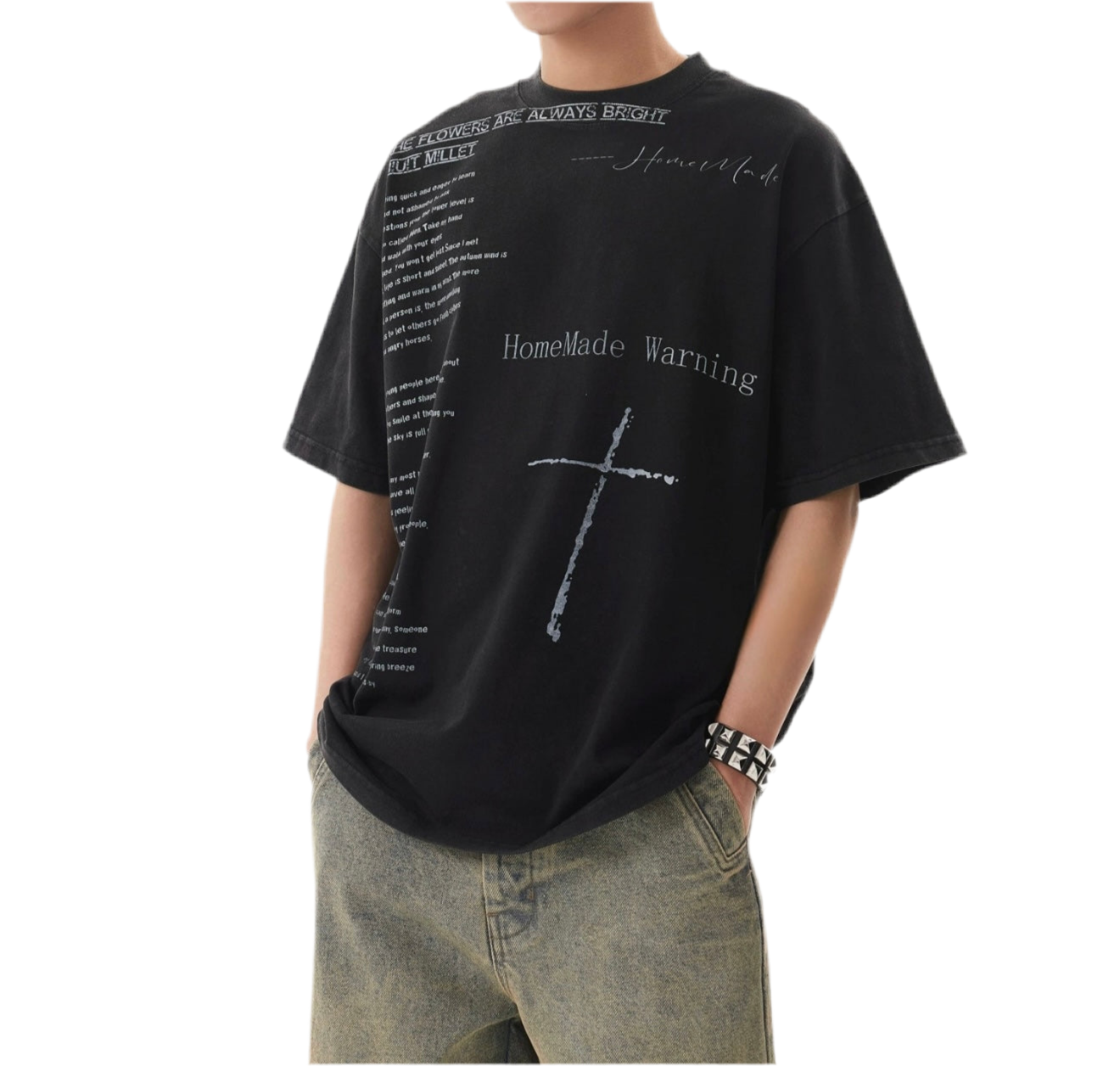 TLS132 Oversized Tee/ Cross