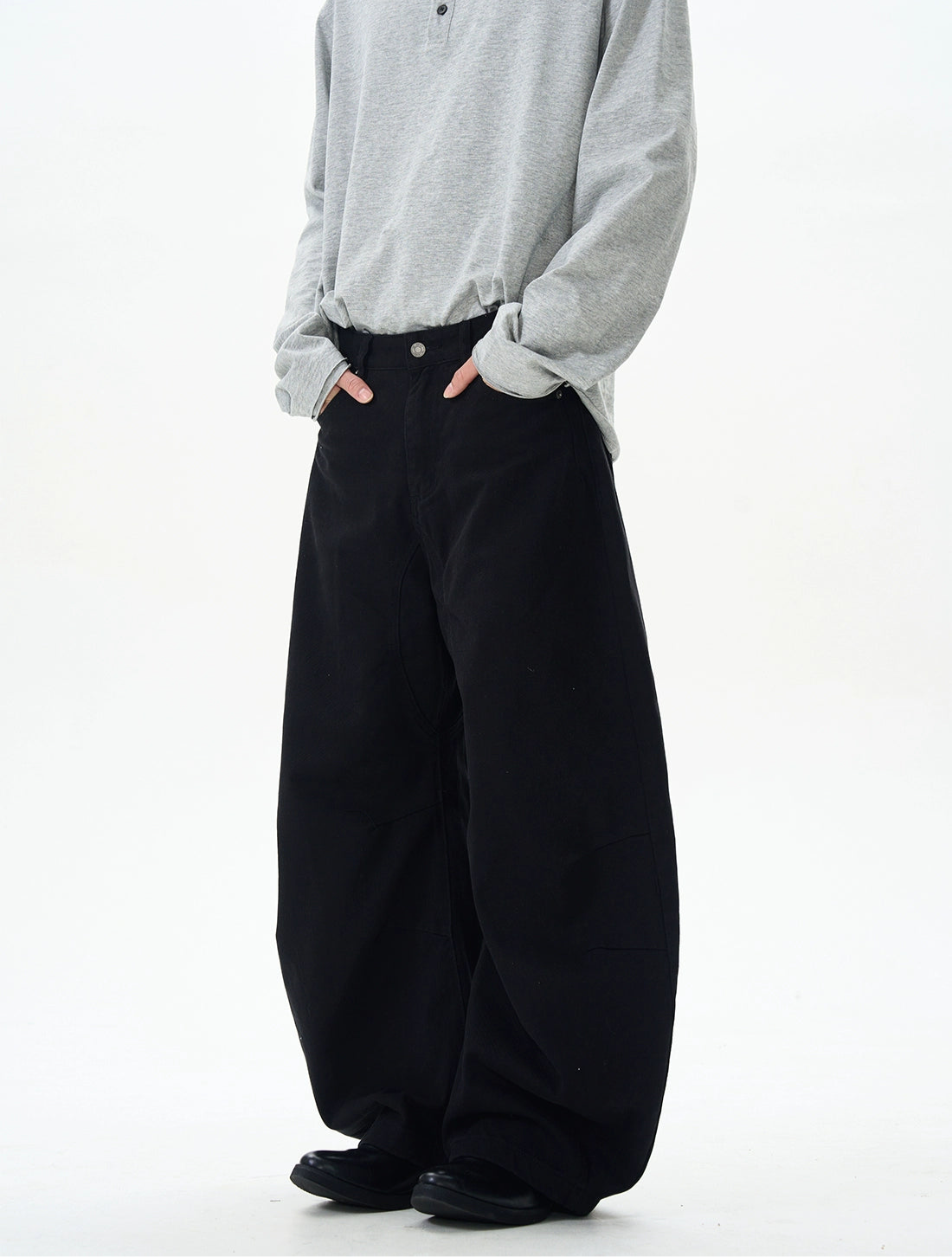 TJ10073 Baggy Coffee Brown Trousers