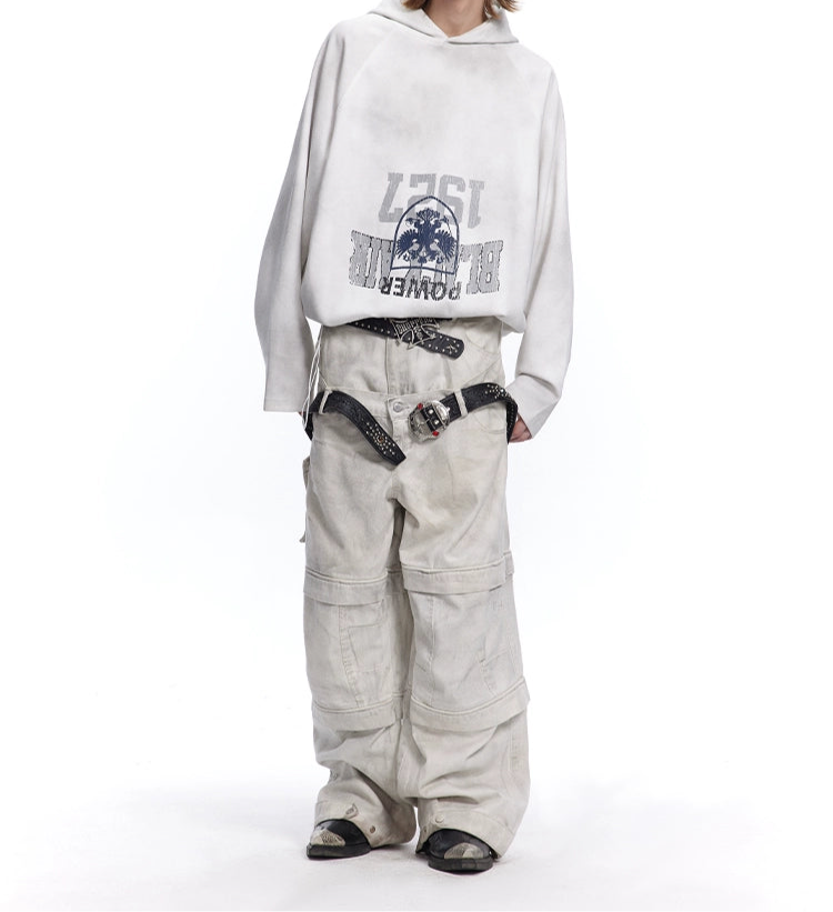 HS10035 Oversized hoodie/ Dirty HRE