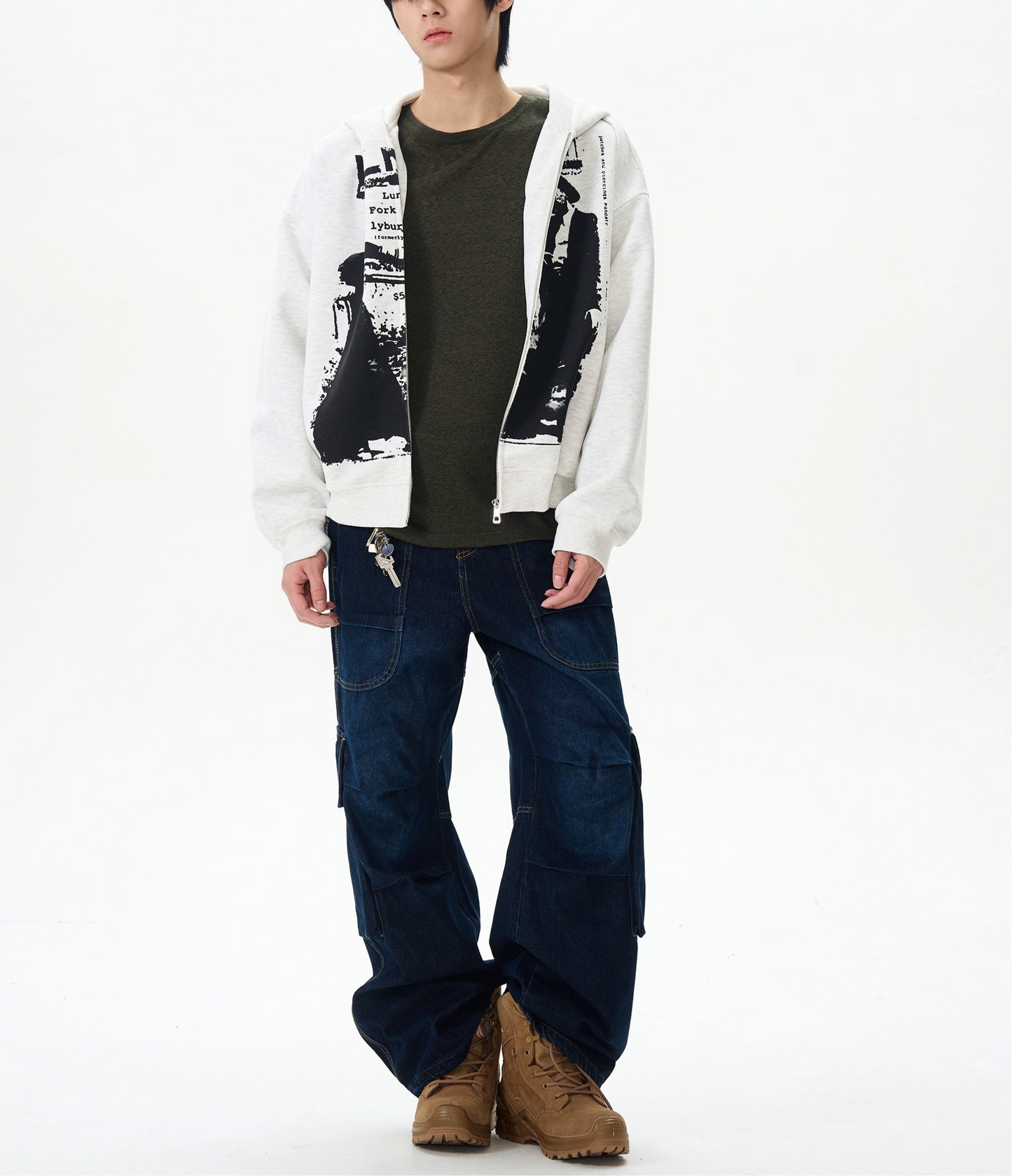 HS10053 Oversized Vintage Retro Hoodie