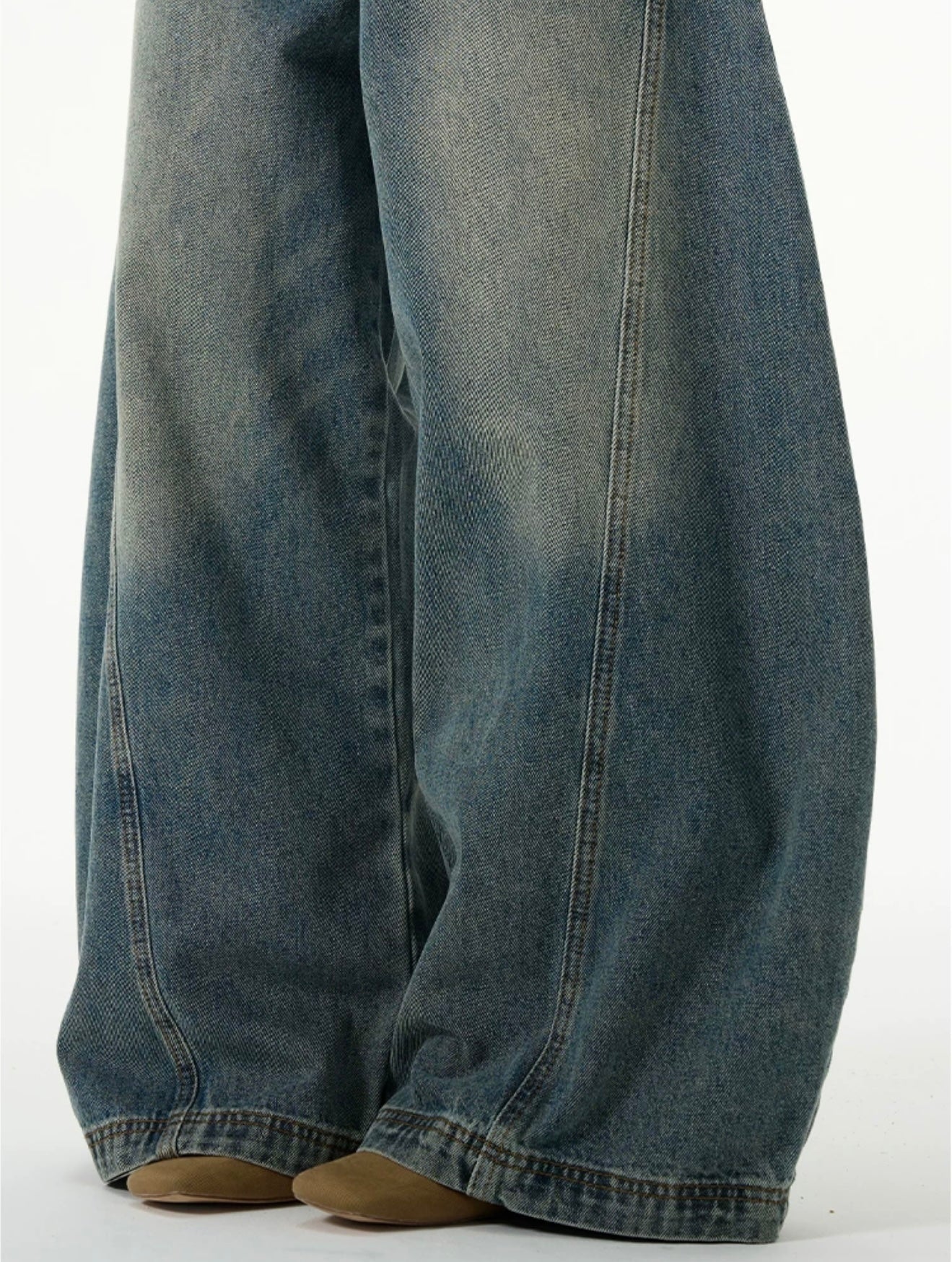 TJ10032 Wide-Leg Barrel Jeans/ Street Glide