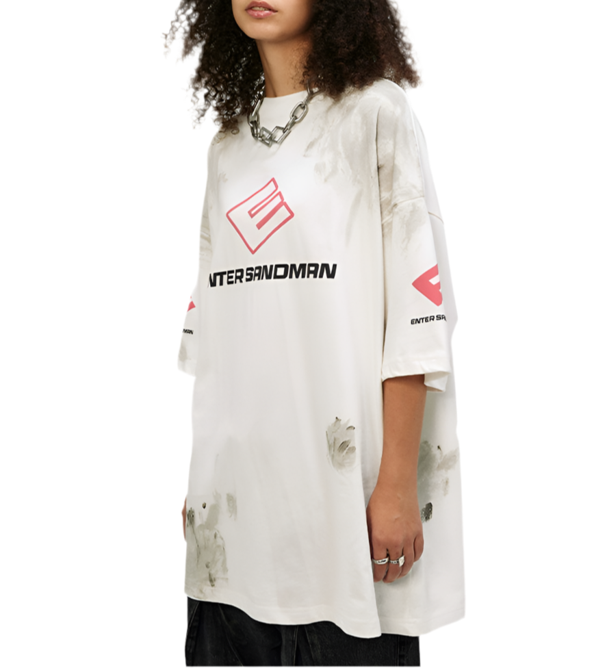 TLS118 Oversized tee/ Grunge Sandman