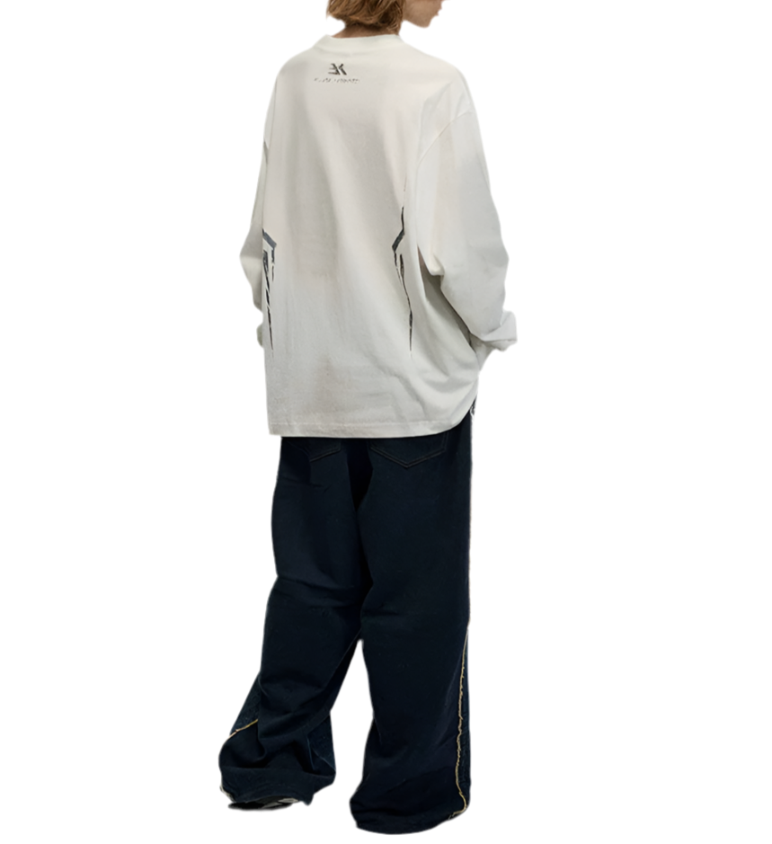 TLS120 Oversized long sleeve/ Waveform Flux
