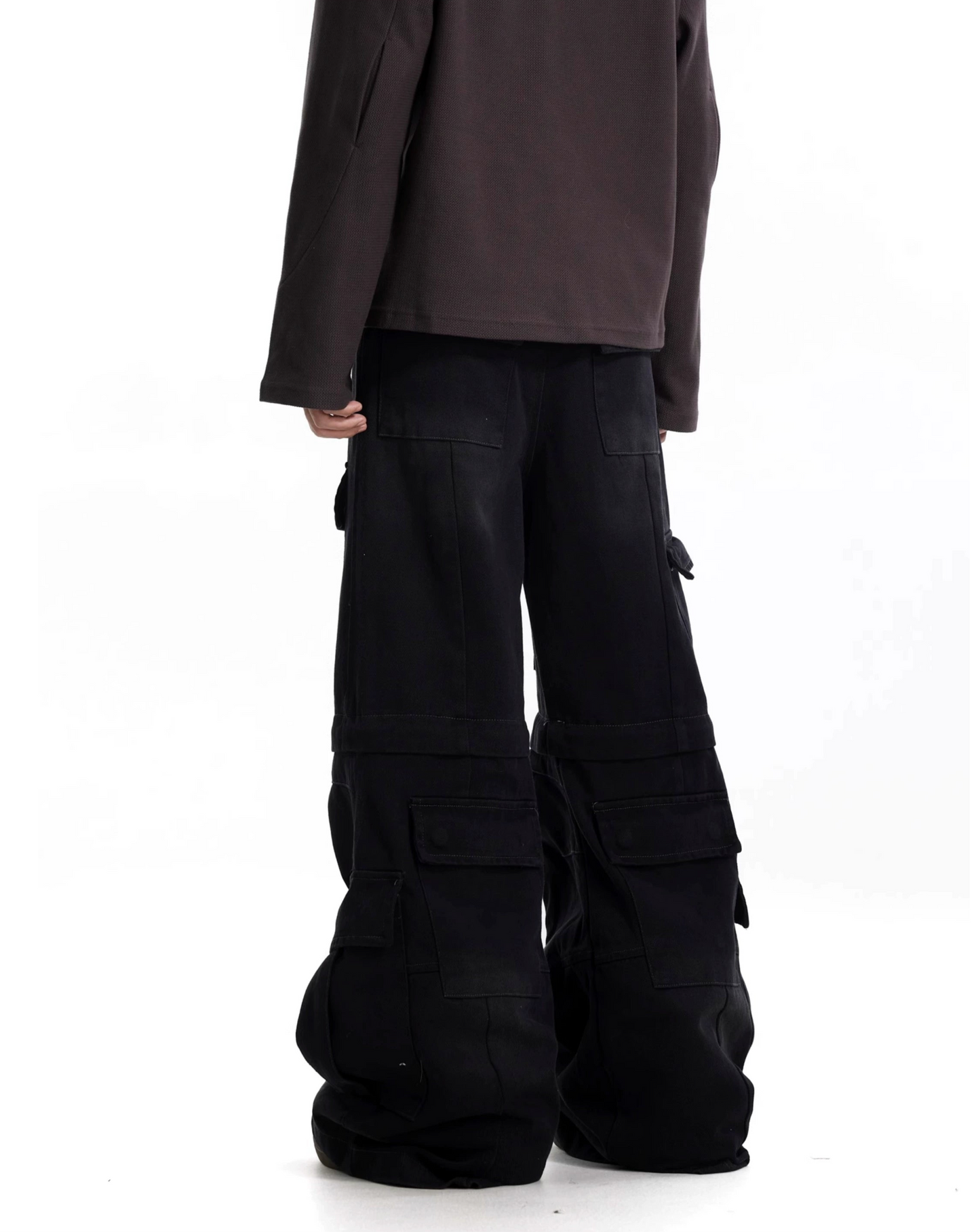 TJ10056 Baggy Cargo Trousers/ Dual Mode