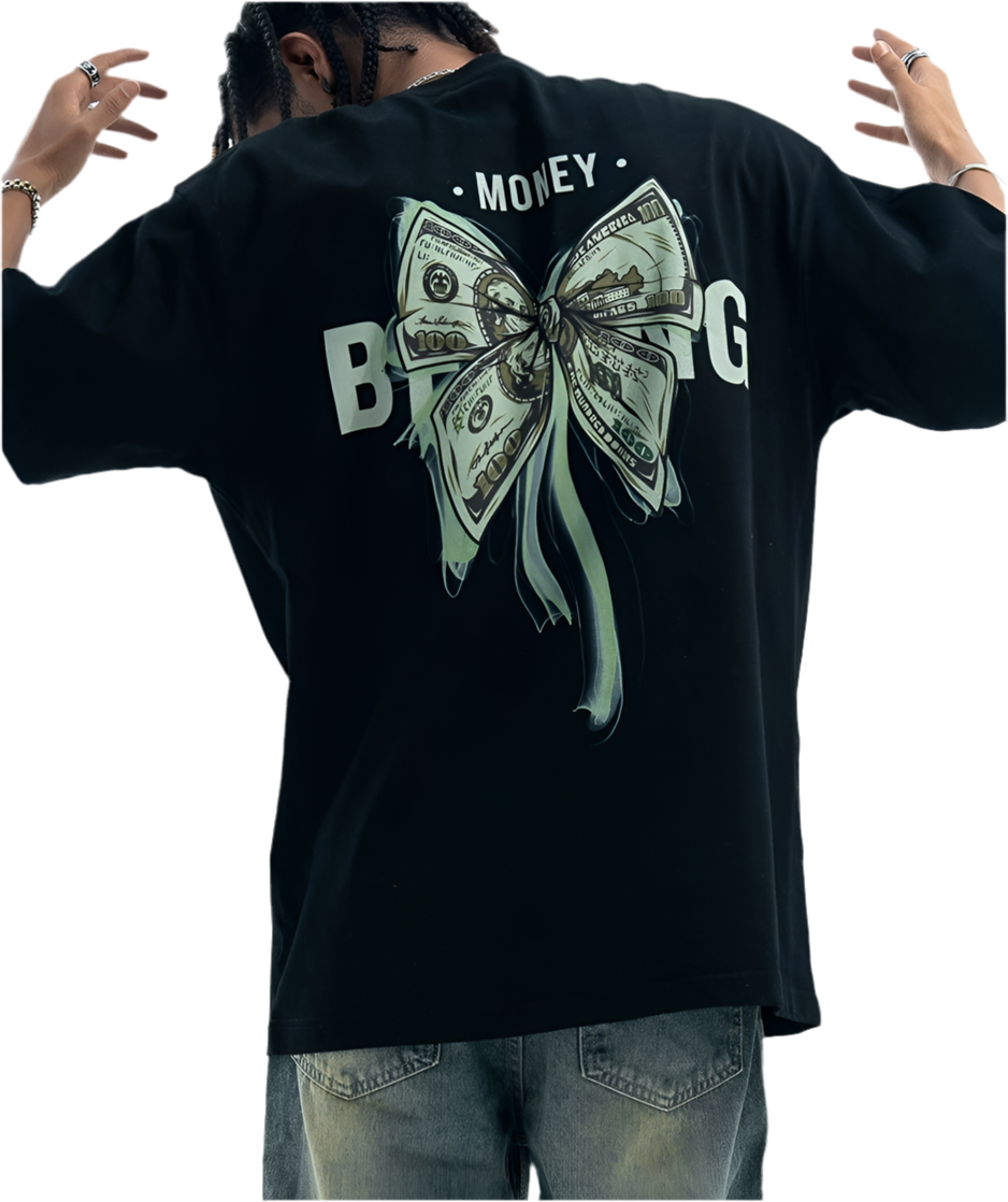 TLS127 Oversized tee/ Money Ribbon