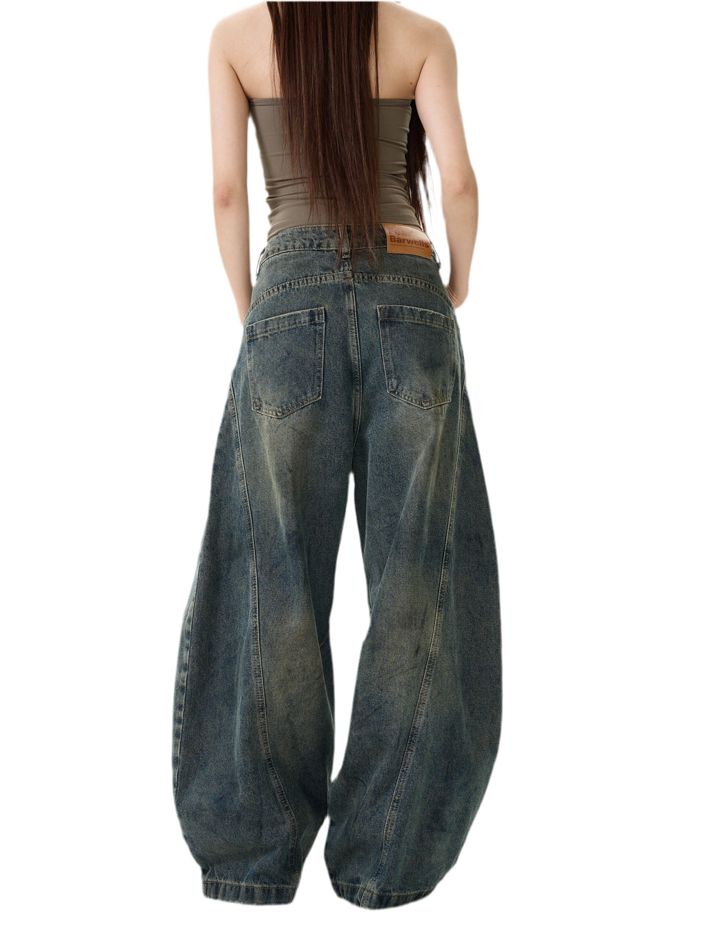 TJ10006 Wide-Leg Jeans/ Vintage Dust