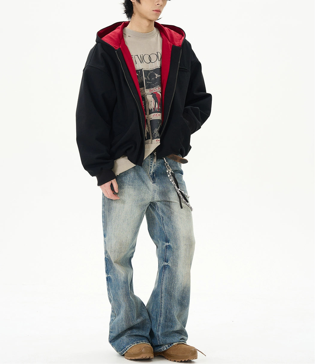 TJ10080 Flare Dirty Washed Bootcut Jeans