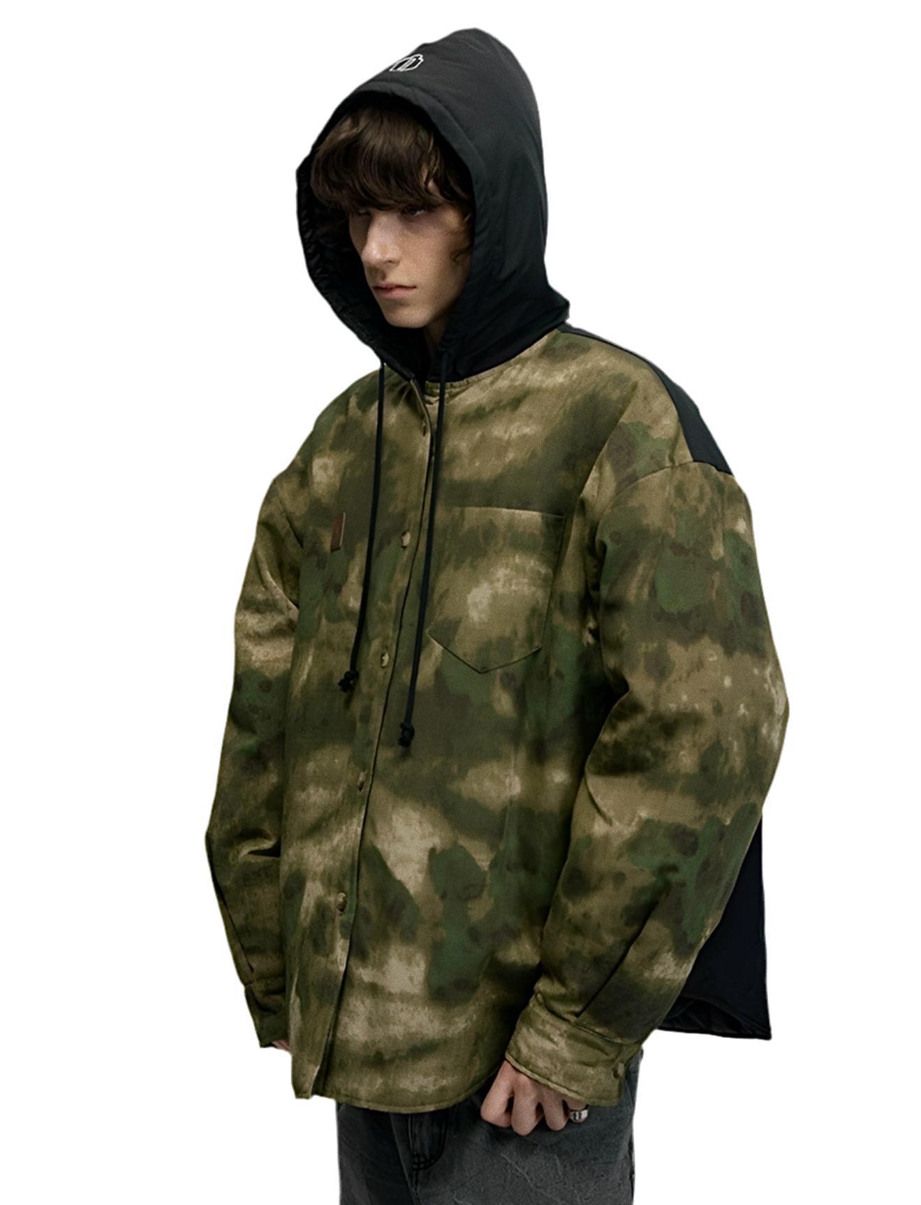 JS10007 Oversized Hooded Winter Jacket/ Shadow Terrain