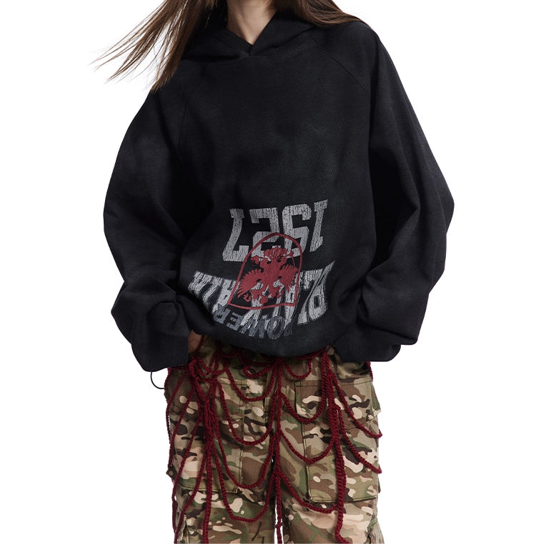 HS10035 Oversized hoodie/ Dirty HRE