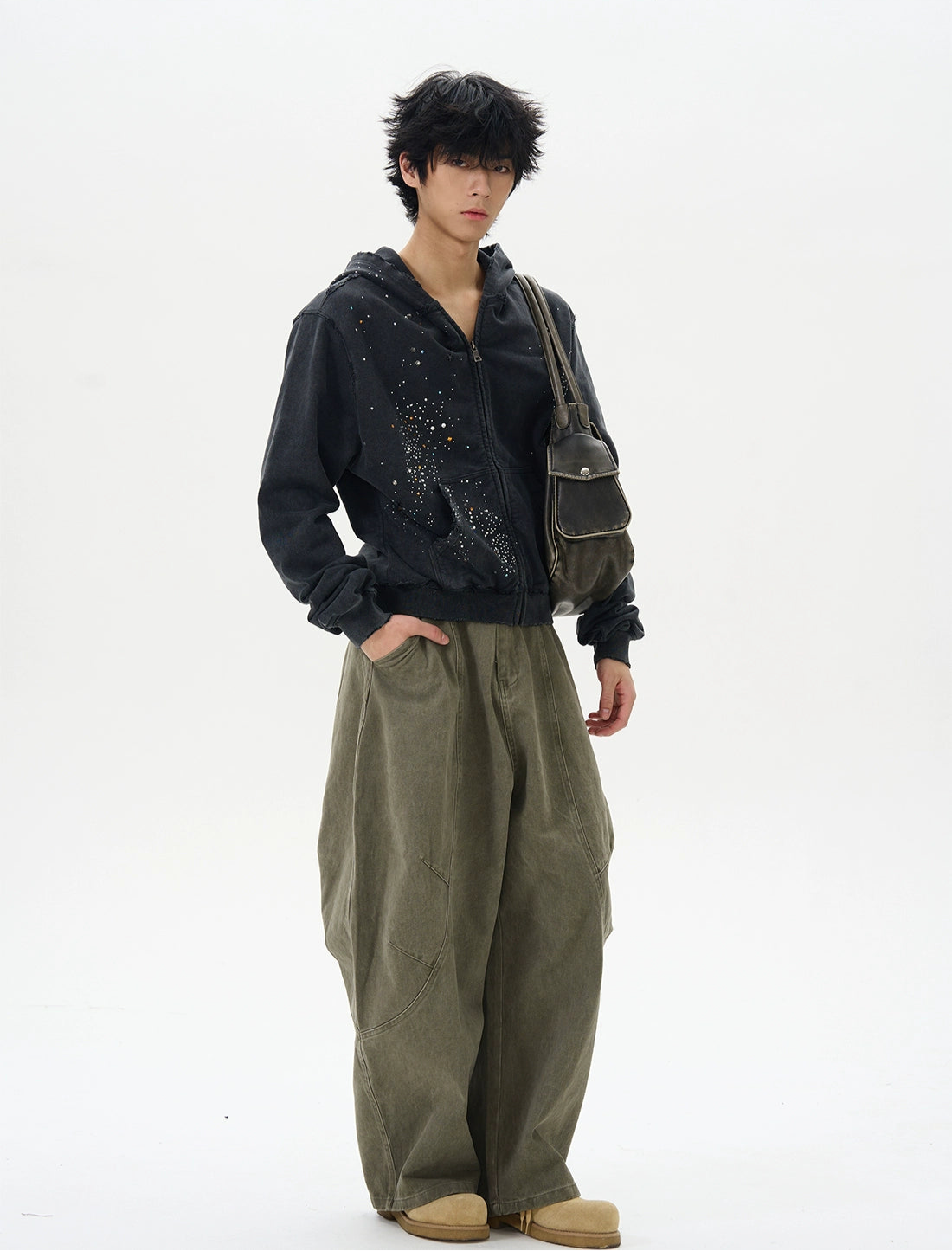 HS10051 Oversized Hoodie/ Celestial Drip