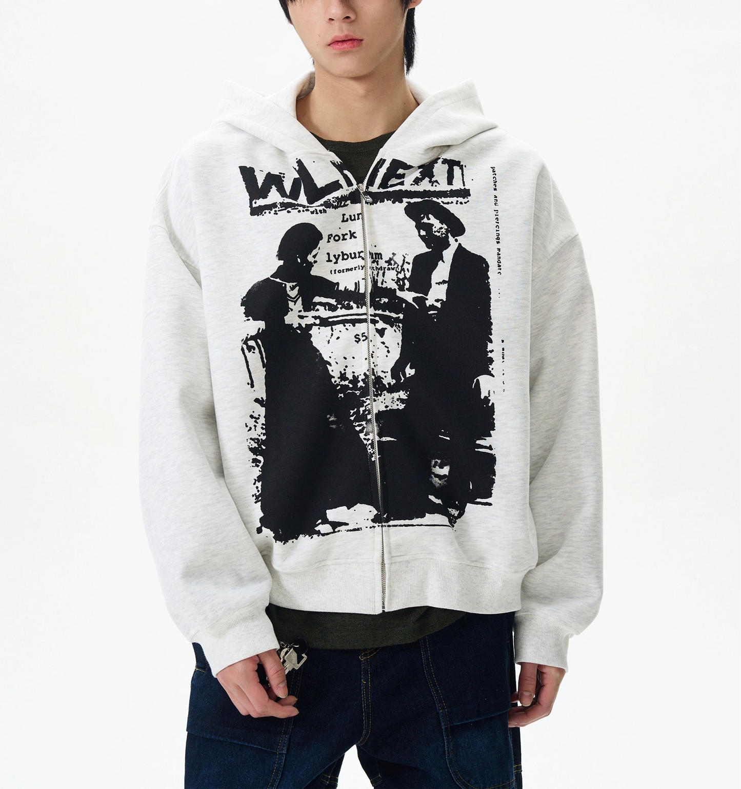 HS10053 Oversized Vintage Retro Hoodie