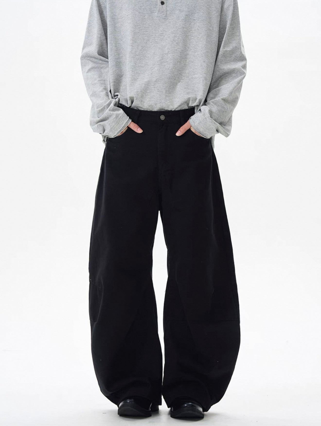 TJ10073 Baggy Coffee Brown Trousers