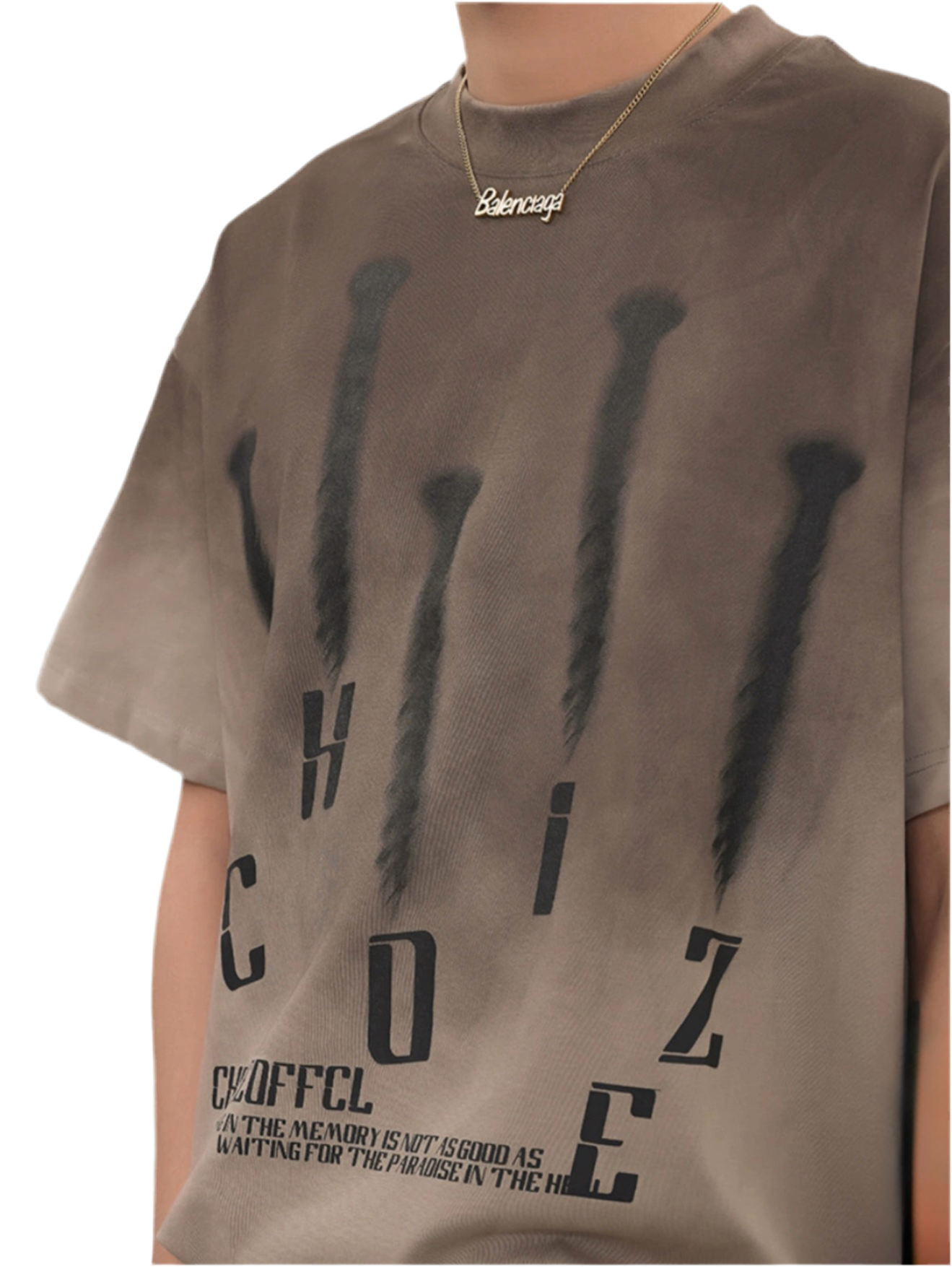 TLS137 Oversized tee/ Nails