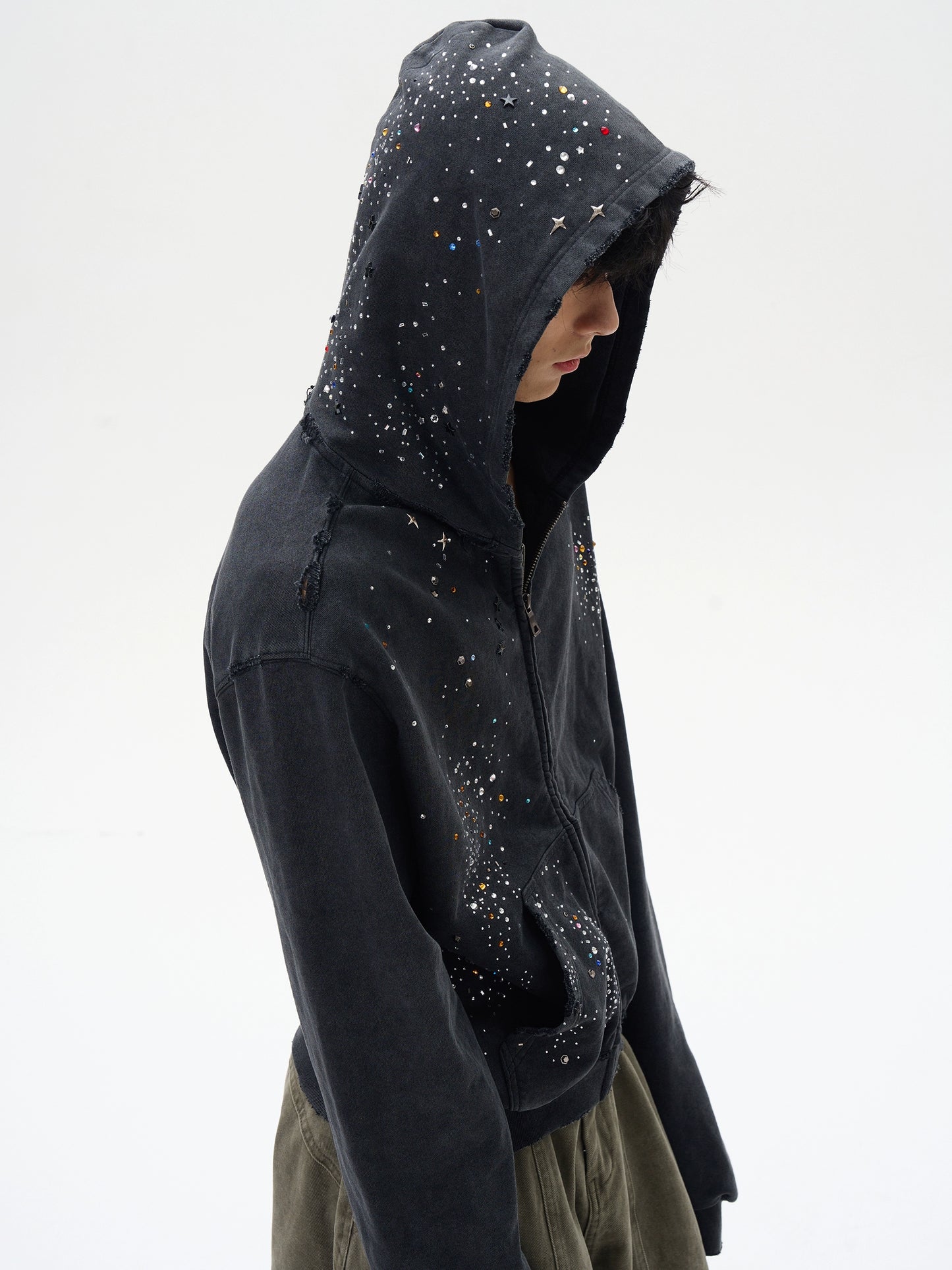 HS10051 Oversized Hoodie/ Celestial Drip