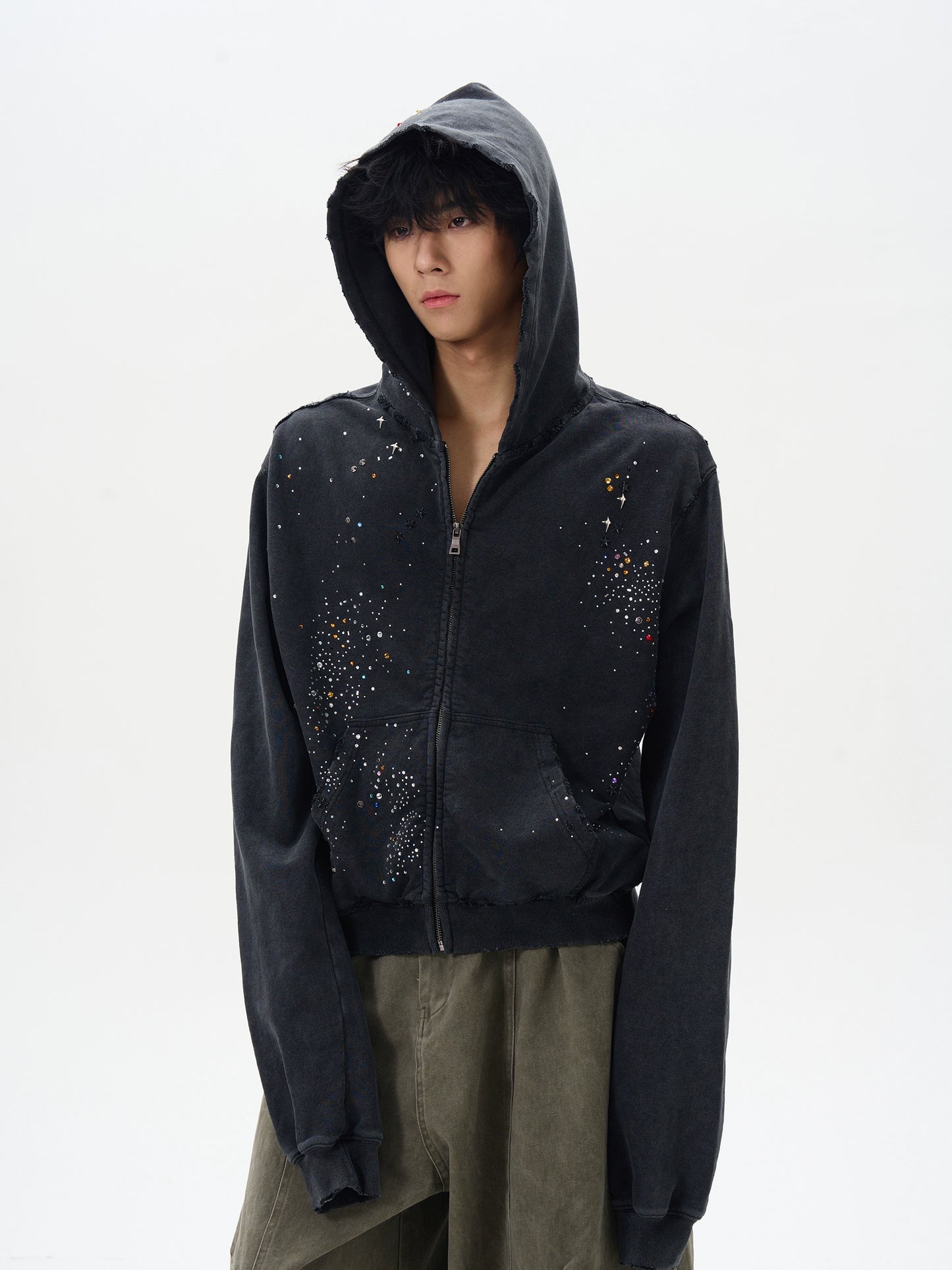 HS10051 Oversized Hoodie/ Celestial Drip
