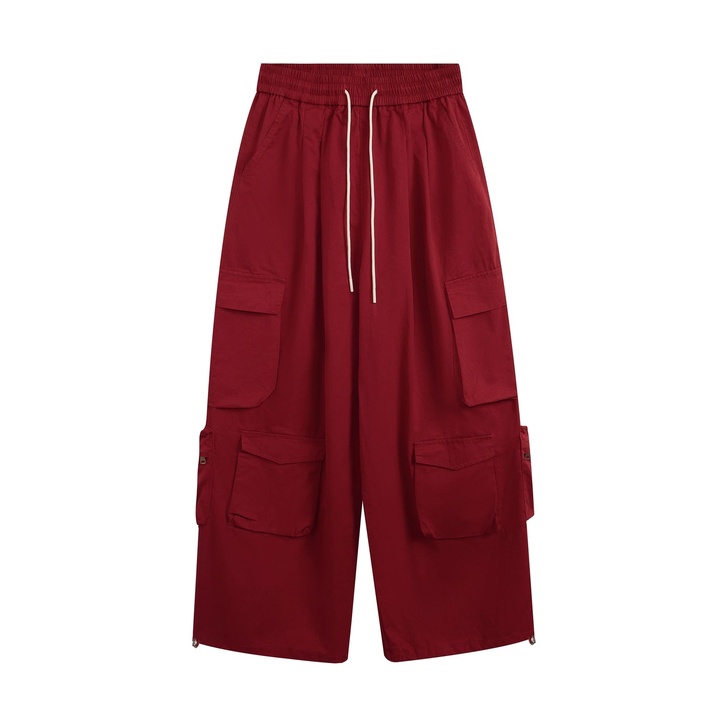 TJ10131 Multi-Pocket Wide-Leg Cargo Pants