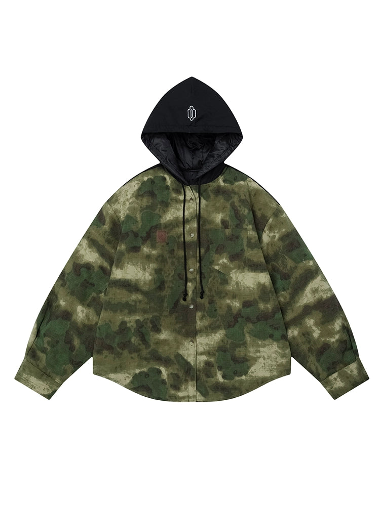 JS10007 Oversized Hooded Winter Jacket/ Shadow Terrain