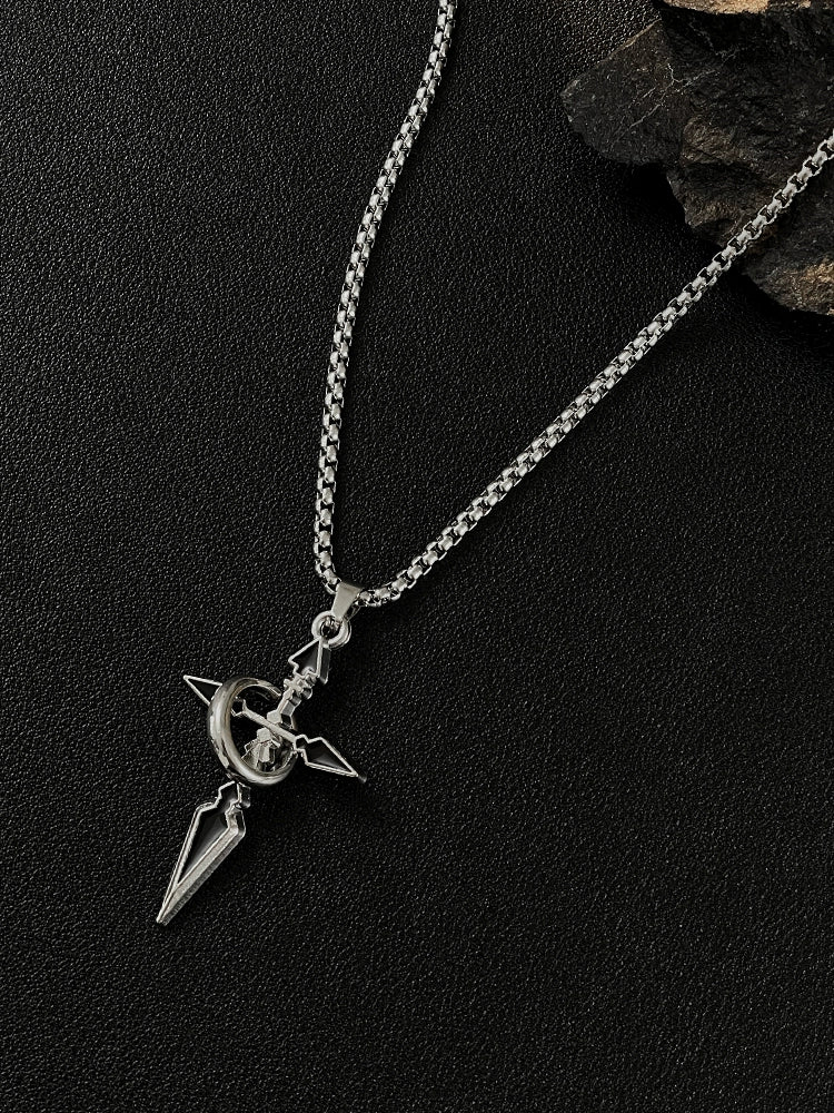 VOYAGE Cross Pendant Men's Necklace Men's Fashion Brand Versatile Chain Accessories Men's Trend Sweatshirt Pendant