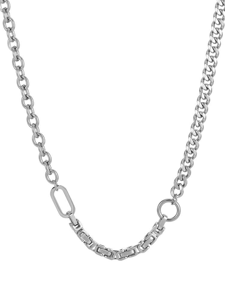 Niche titanium steel Cuban necklace men's trend hip-hop sweater chain men's fashion brand versatile high-end chain accessories
