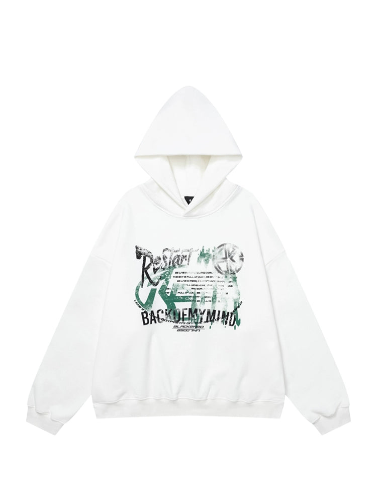 HS10011 Oversized Hoodie/ Mindscape Graffiti