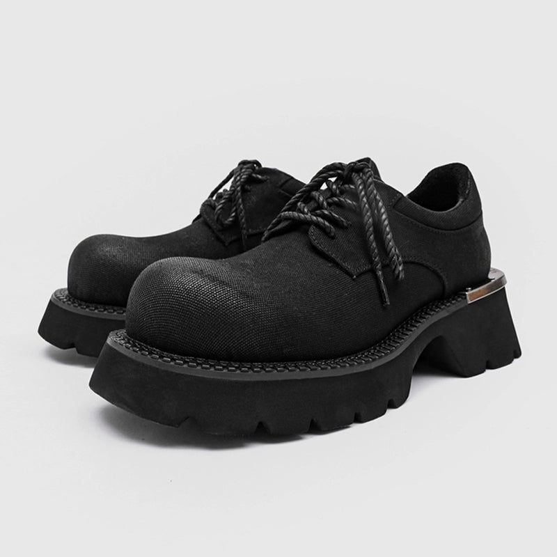Chunky sole canvas derby
